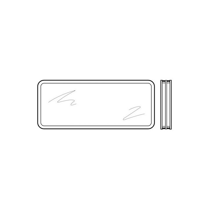 Vitre triple synthétique, transparente pour hublot type A, 51mm Hormann Référence 3091875