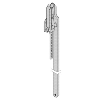 Bras gauche embase ZAMAC pour N80 hauteur de porte 1920mm Hormann Référence 1049911