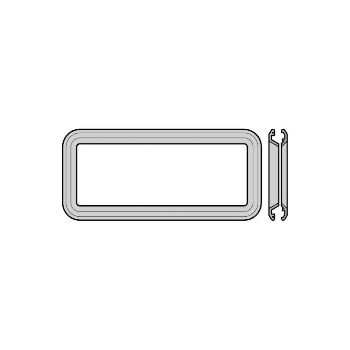 Cadre moulé sous pression pour hublot type A, laqué pour porte à double paroi Hormann Référence 3095181
