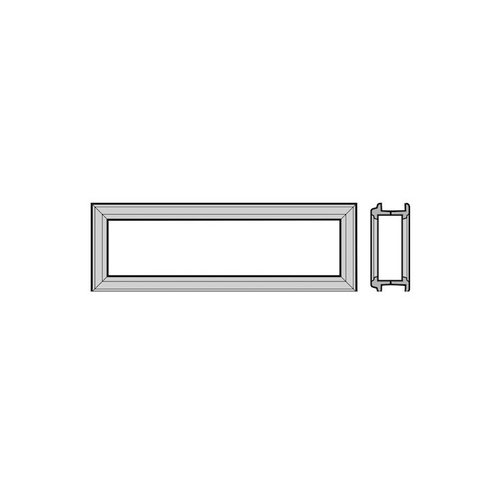 Cadre synthétique type D, pour sections de porte à double paroi 67mm Hormann Référence 3094063