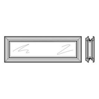 Hublot type D pour sections de porte à double paroi 42mm, cadre synthétique avec vitre double Hormann Référence 3095187