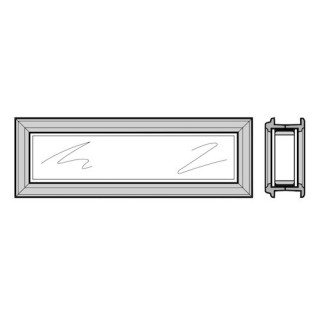 Hublot type D pour sections de porte à double paroi 67mm, cadre synthétique RAL 9011 avec vitre triple Hormann Référence 3093292