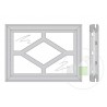 Vitrage figure 5 encadrement blanc HORMANN Référence 860144