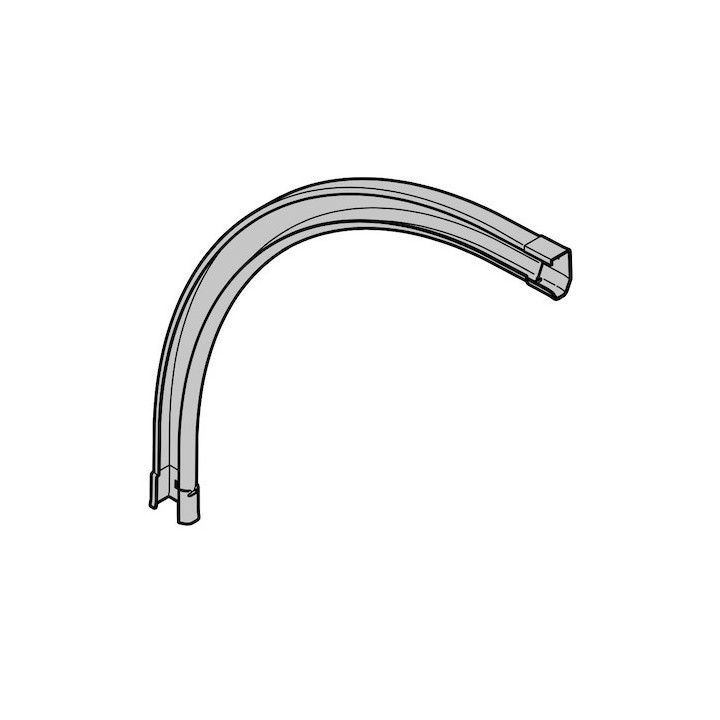 Courbe de rail de guidage 90° R510 ferrure NH Hormann Référence 3097682