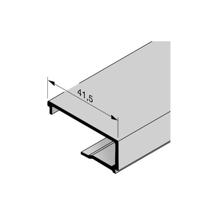 Parclose en aluminium pour portillon indépendant GA 011, E6 / C35 Hormann Référence 3095015