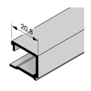 Parclose en aluminium pour portillon indépendant GA 004, E6 / C0 Hormann Référence 3094037