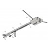 Recouvrement de profilé pour rail de guidage FS33 Liftronic Hormann référence 436438