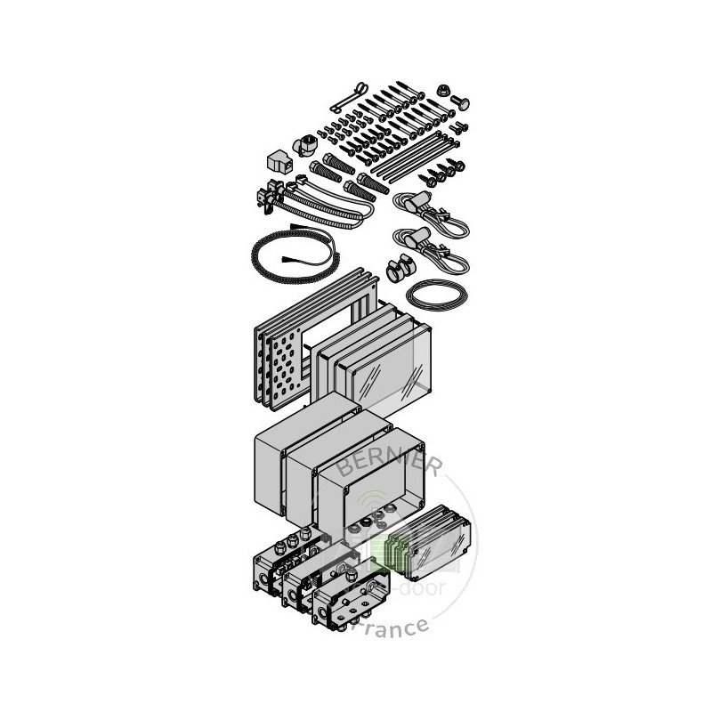 Unité de connexion (SKS) IP 66 (zone humide) pour commandes A / B 435, A / B 445, A / B 460 Hormann Référence 638102