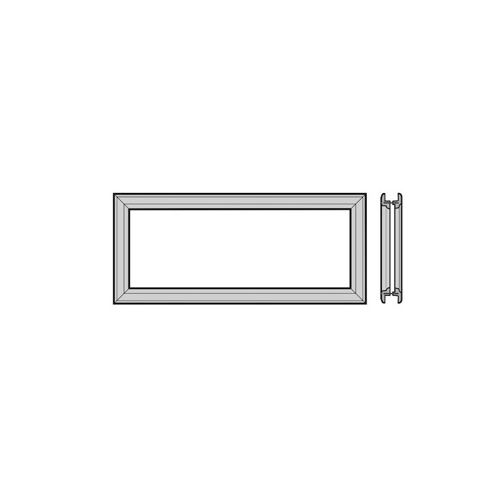 Cadre de vitrage à cassettes 650mm Hormann Référence 3044933