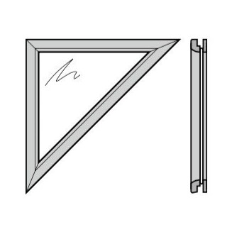 Vitre porte de garage / portillon en bois Hormann Référence 1709701