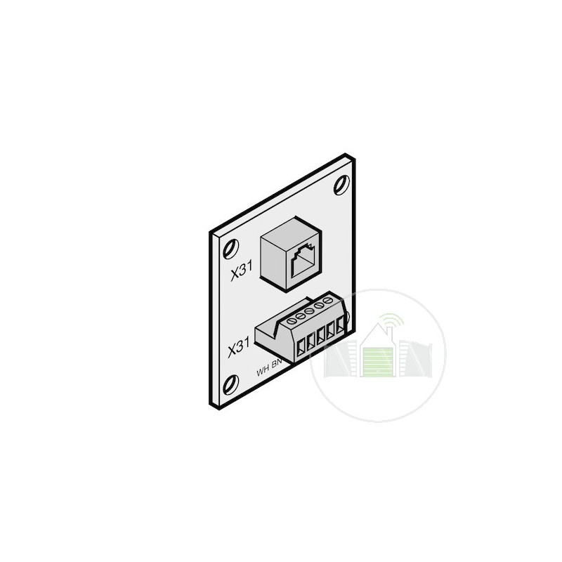 Platine d'adaptation pour câble spiralé (tablier de porte) HORMANN Référence 636914