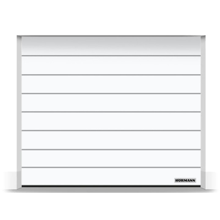 Doormatic Rainures M Woodgrain RAL 9016 blanc 2375 X 2000