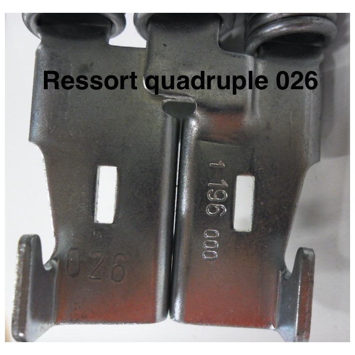 026 - 426 Kit de 2 ressorts quadruples porte N80/S95 Hormann Référence 1195026P