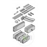 Unité de connexion, VL 1 -LE / VL 2 - LE / 8K2 pour les commandes WA 300 intégrée HORMANN Référence 638998