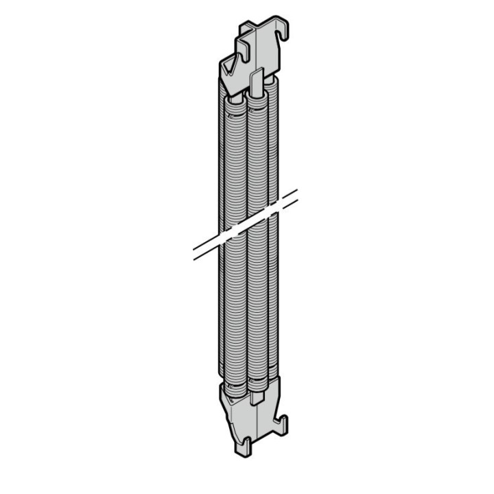 033 - 433 Kit de 2 ressorts quadruples porte N80/S95 Hormann Référence 1195033P