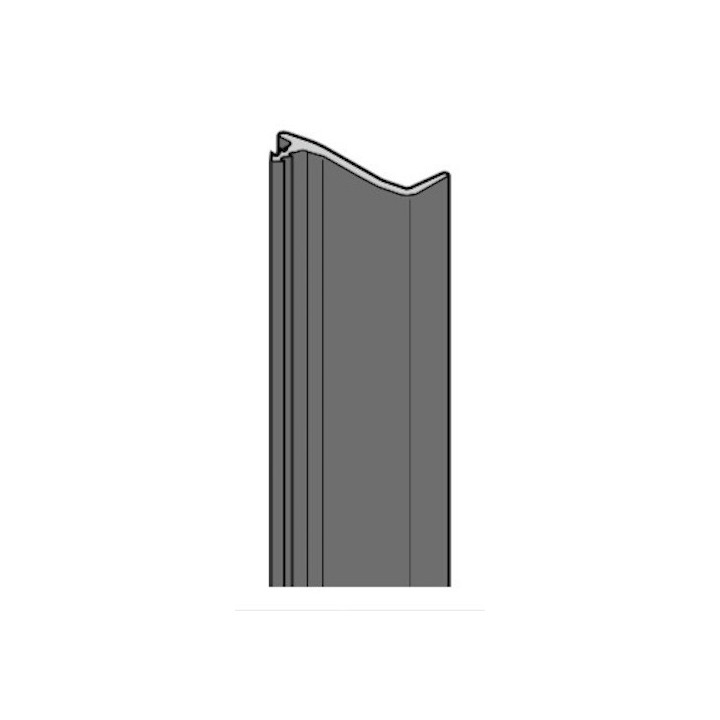 Lot de 2 Profils bas PVC hauteur 2075 porte N80 et S95 Hormann