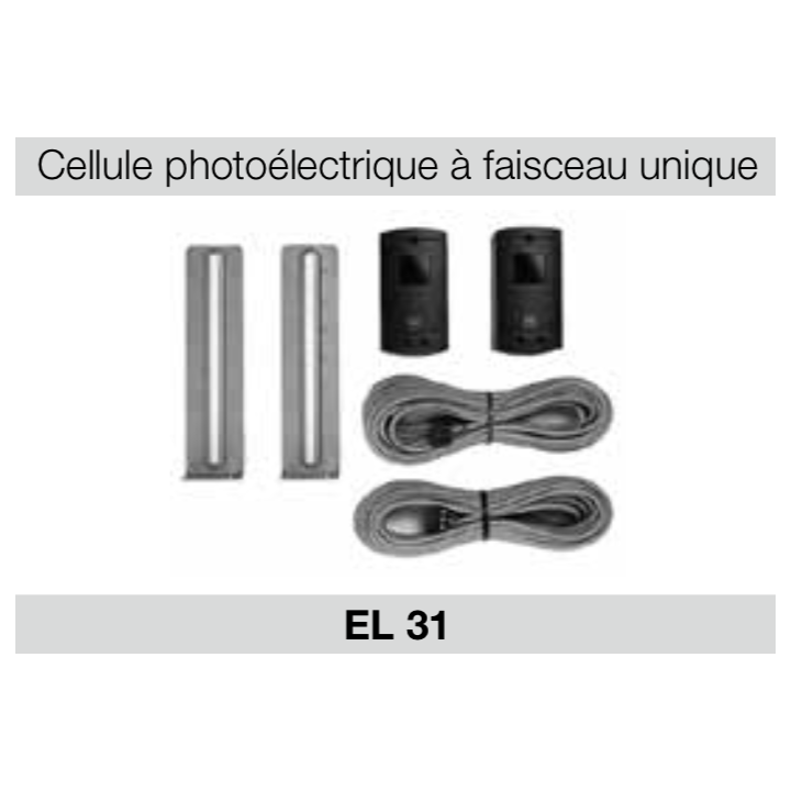 Paire de cellules photoélectrique à faisceau unique EL31 Hormann Référence 436210