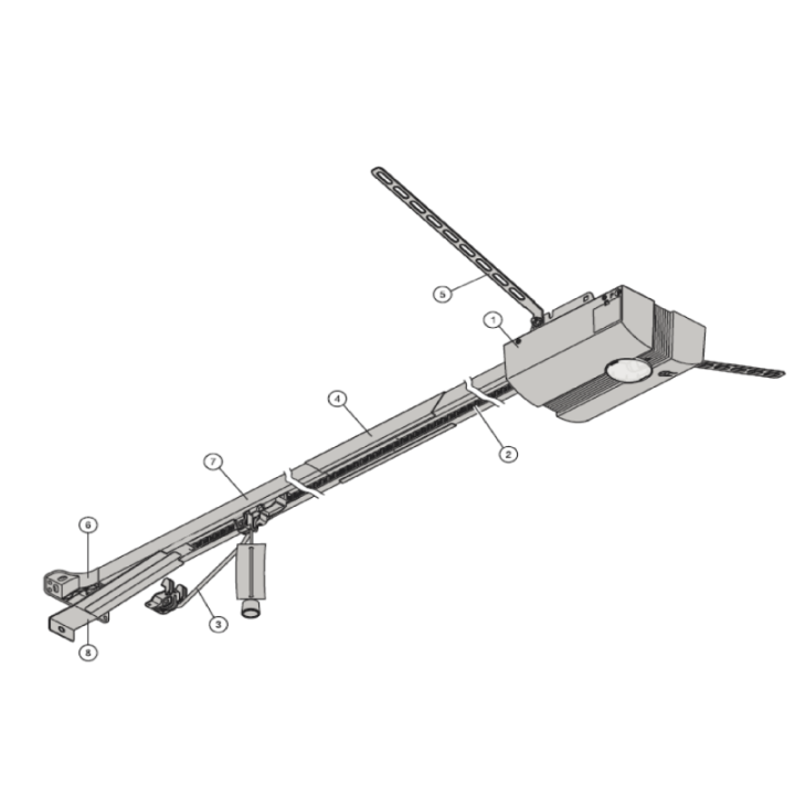 Entraîneur de porte EcoStar C / Liftronic 500 / AGS Hormann référence 438745