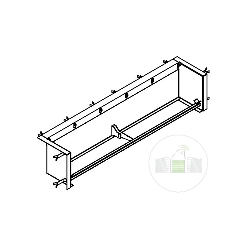 Cadre MLS 2250 RAL 9017 coffrage perdu Hormann Référence 2011338
