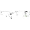 Set complet axes de charnière arrière MLS / MRS 1500 Hormann Référence 2011387