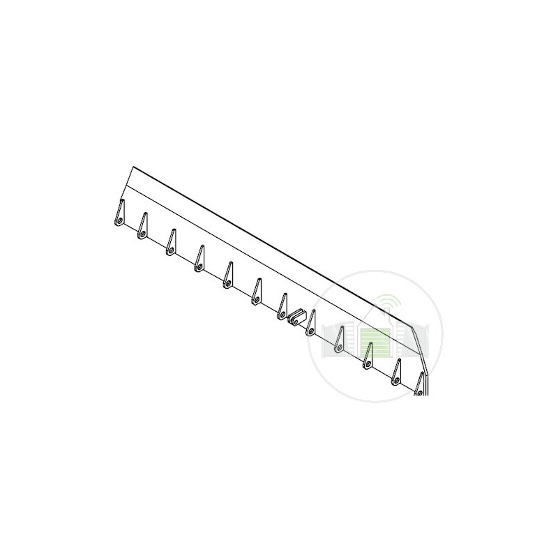 Lèvre MLS / MRS 2250 Ral 9017 antidérapant Type S Hormann Référence 2000041