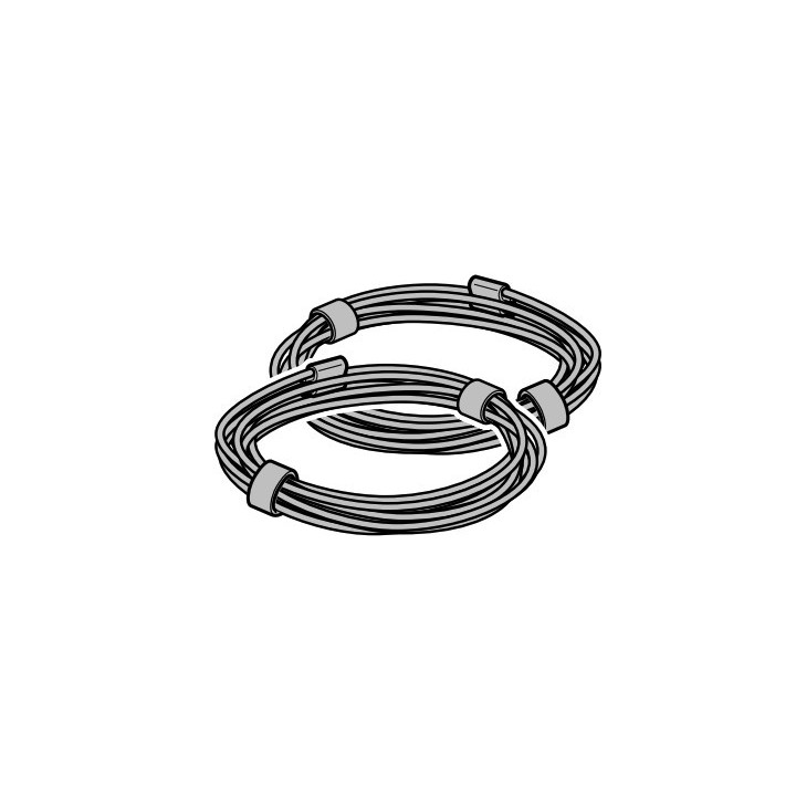 Paire de câble de 2mm Lg 2000mm Rollmatic Hormann Référence 8991295