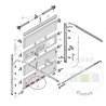 Grille d'aération pour porte sectionnelle 42mm Hormann