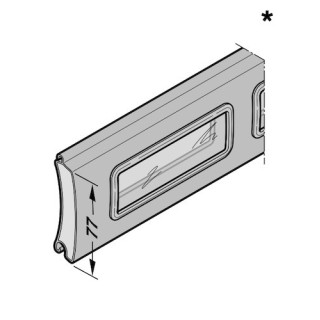 Profilé PU 77 avec vitrages RollMatic OD Hormann Référence ERSROLL11