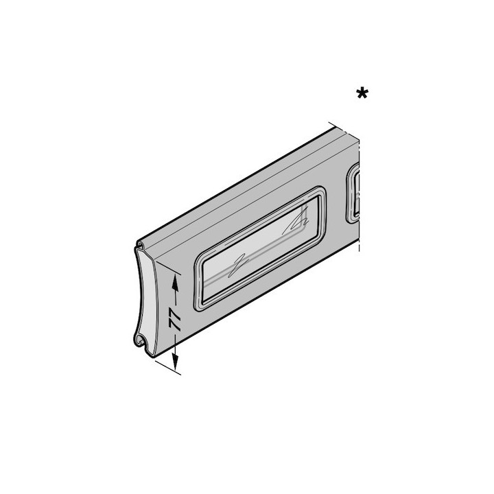 Profilé PU 77 avec vitrages RollMatic OD Hormann Référence ERSROLL11