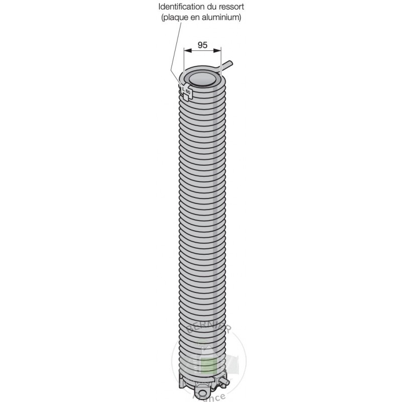 L62 Ressort de torsion porte Hormann Référence 3094785