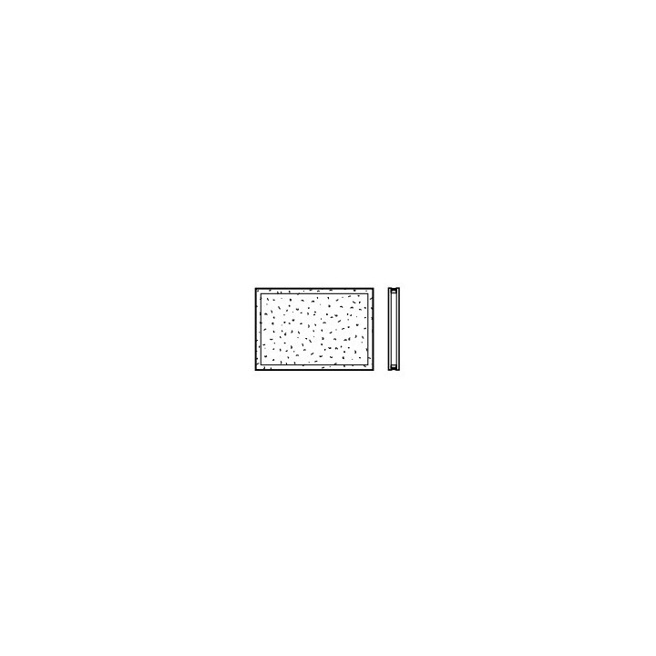 Vitre double 22mm synthétique type S 395mm cristallin Hormann Référence 4014352