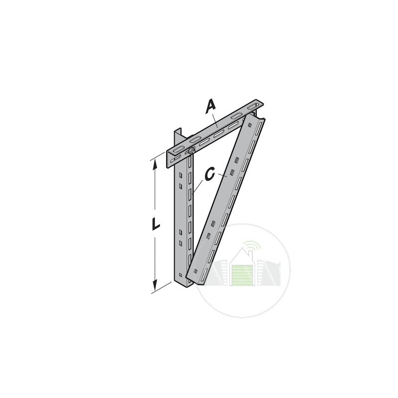 Pattes d'ancrage C45 L1499mm Hormann référence 3044768