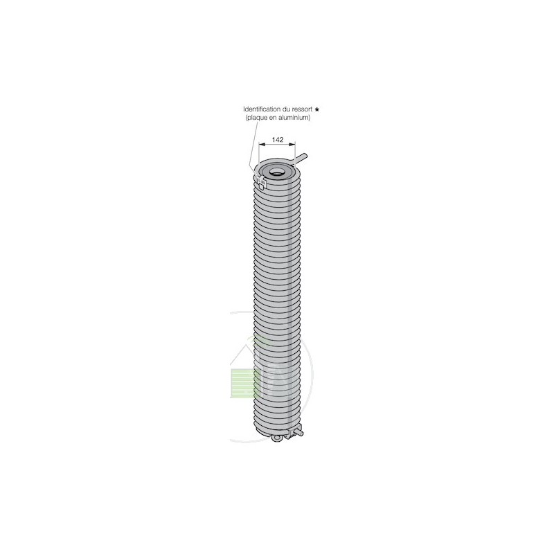 L95 Ressort de torsion porte Hormann Référence 3094837 L95 Ressort de torsion porte Hormann Référence 3094837