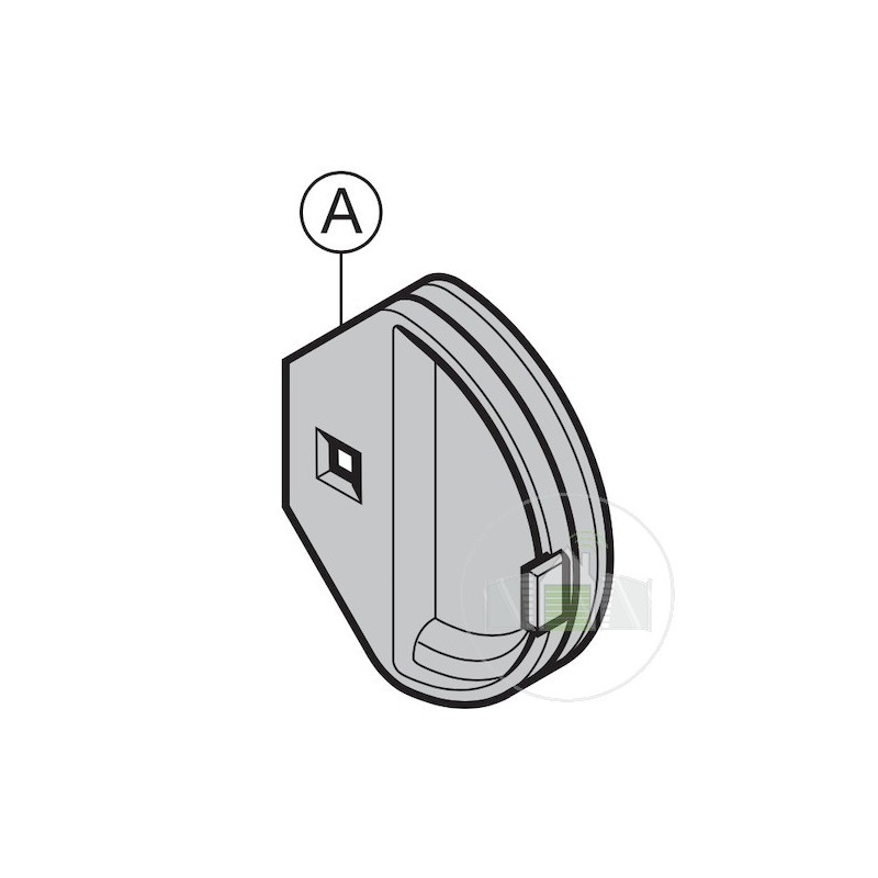 Poulie de renvoi de câble pour plaque de base Hormann Référence 3042500