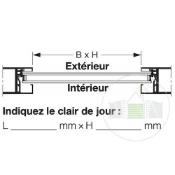 Vitre double synthétique, structure cristalline 16mm, DK Hormann Référence 3095240