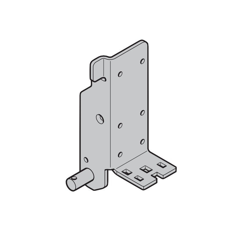 Plaque de base suspension basse galvanisée gauche Hormann Référence 3040794