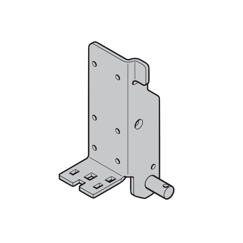 Plaque de base suspension basse acier inoxydable droite Hormann Référence 3072271