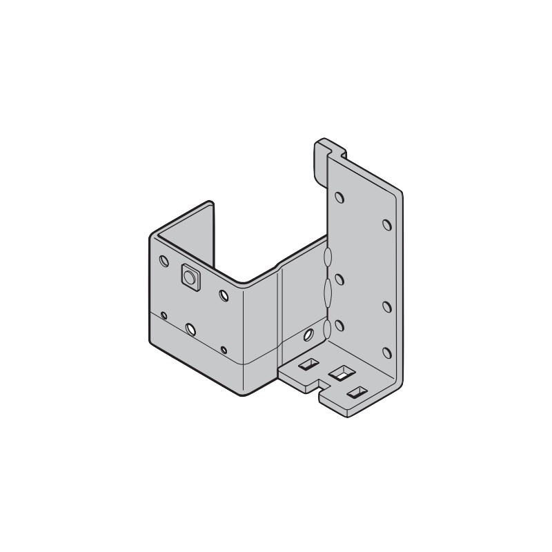 Plaque de base suspension basse ferrure H Gauche Hormann Référence 3044663