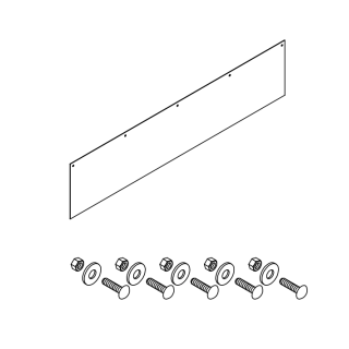 Bache frontale pour niveleur de quai Hormann HTL2 largeur 2000 mm hauteur 410 mm  Référence 311489