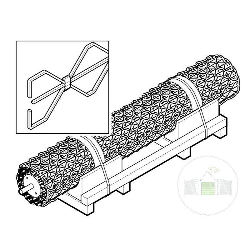 Tablier Grille HG-L SB Laminé à froid Hormann Référence 9800779