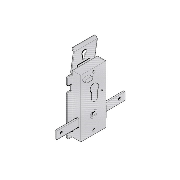 Serrure avec jeu de cylindre porte basculante N80 Hormann Référence 872122