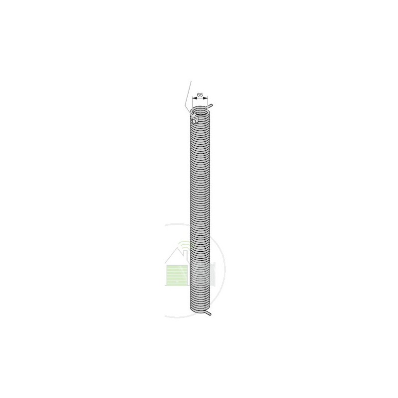 R114 Ressort de torsion avec tube synthétique et cône de réglage de tension Hormann Référence 3074283