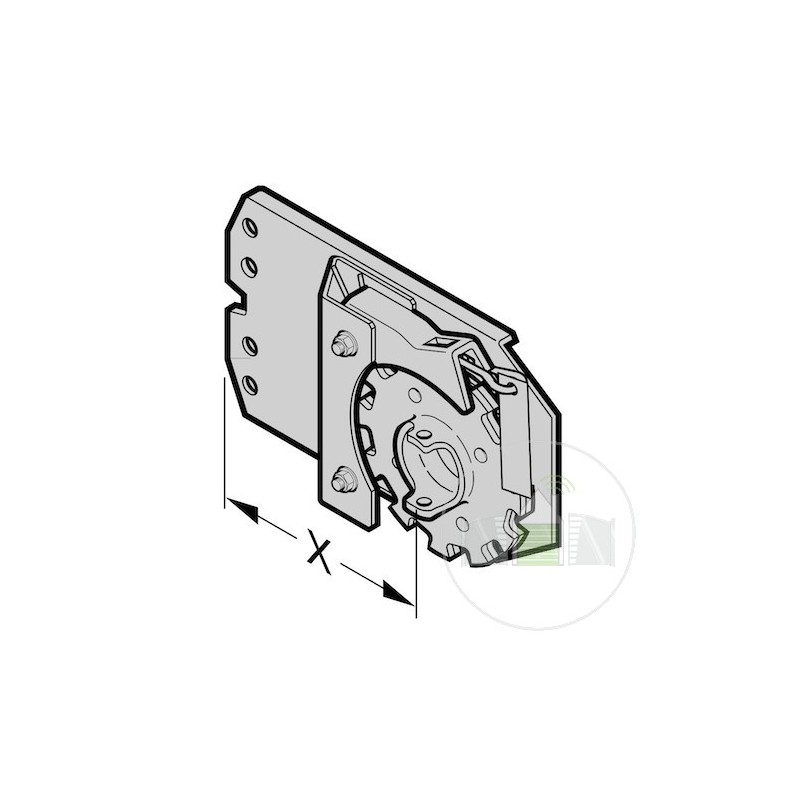 Sécurité de rupture de ressort droite tailles 2, 4, 6 Hormann Référence 3044641