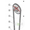 Chaine de treuil lg 1308mm Hormann Référence 3076901