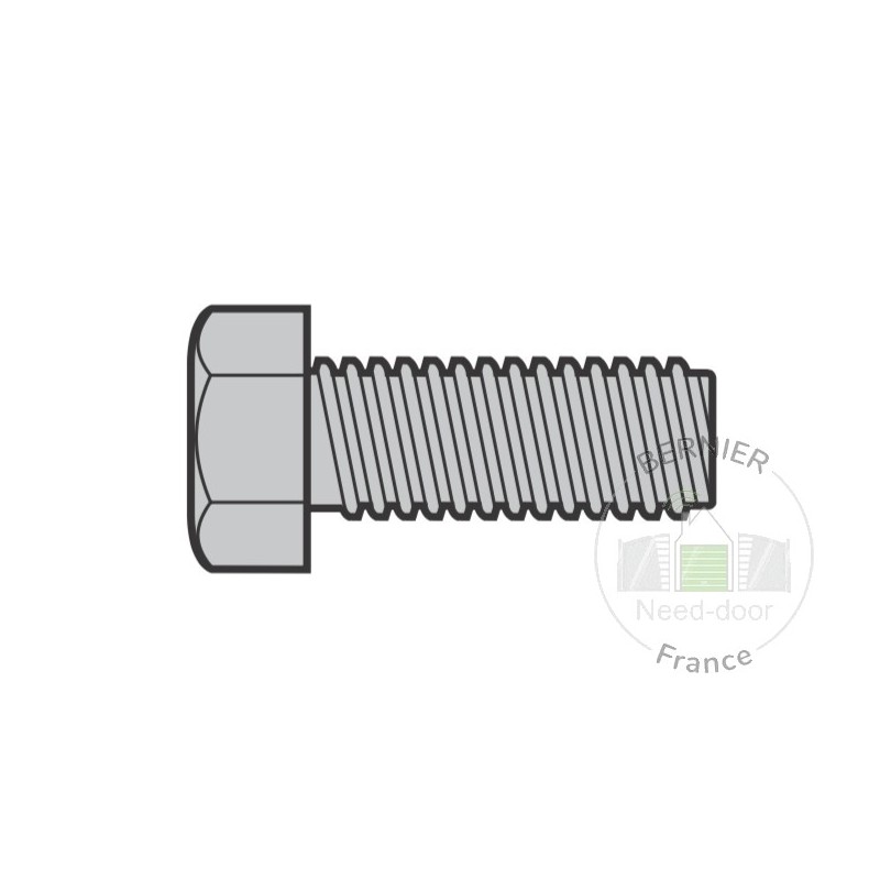 Lot de 10 Vis à 6 pans M8 x 25 Hormann Référence 3016153