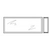 Vitre synthétique épaisseur 80 transparente 45mm Vitre double K2 Hormann Référence 3095256