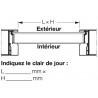 vitre hublot quadruples porte de garage hormann