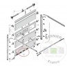 Grille d'aération pour porte sectionnelle 42mm Hormann