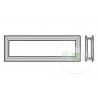 Cadre type D pour sections de porte à double paroi 42/20 mm, noir Hormann Référence 3065218
