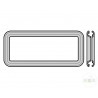 Cadre moulé pour hublot type A, comparables RAL 9011, pour sections de porte  double paroi 42mm Hormann Référence 3091302